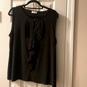 Tahari sleeveless ruffle from top👠